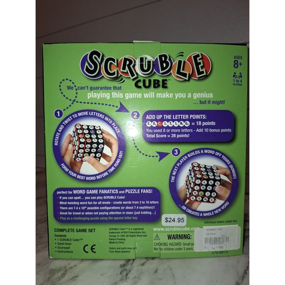 Scrubble Cube Worlds Greatest 3D Word Game - Picture 5 of 10